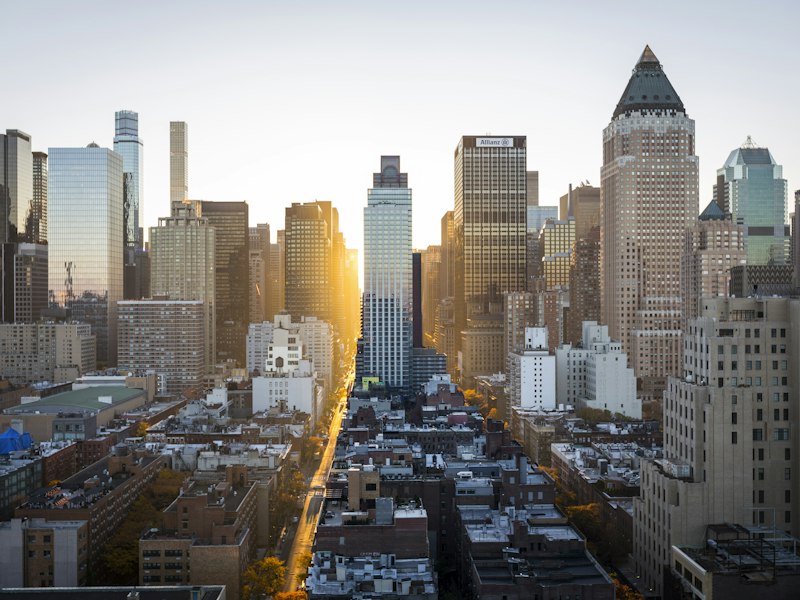 Stock photo of an international city skyline